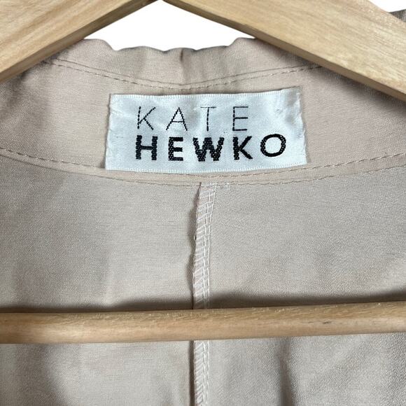 Kate Hewko Draped Shirt Dress Cream *Dimensions in Picture* - Picture 3 of 6